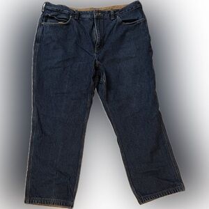 Duluth Trading Co. Men's thick Blue Denim Work Jeans: 42x30